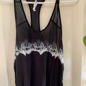 Alo yoga tie dye tank top with mesh size medium